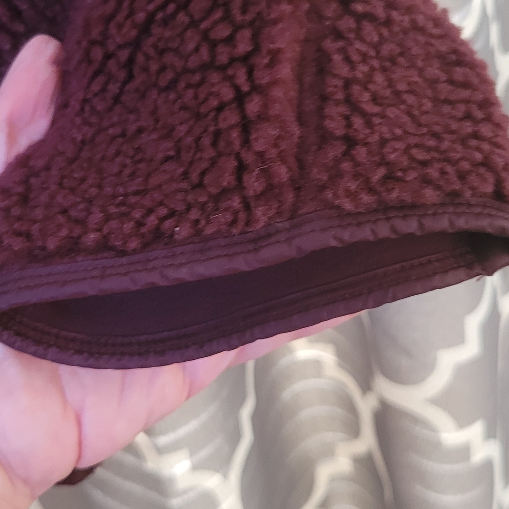NWOT Athleta Burgundy Fleece Pullover - Picture 7 of 12